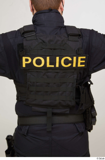 Photos Michael Summers Cop bulletproof vest detail of uniform upper…